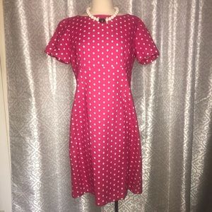 Preston & York fuchsia pink eyelet dress